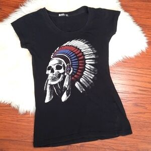 Fatal Clothing Crew Skull Fitted Tshirt